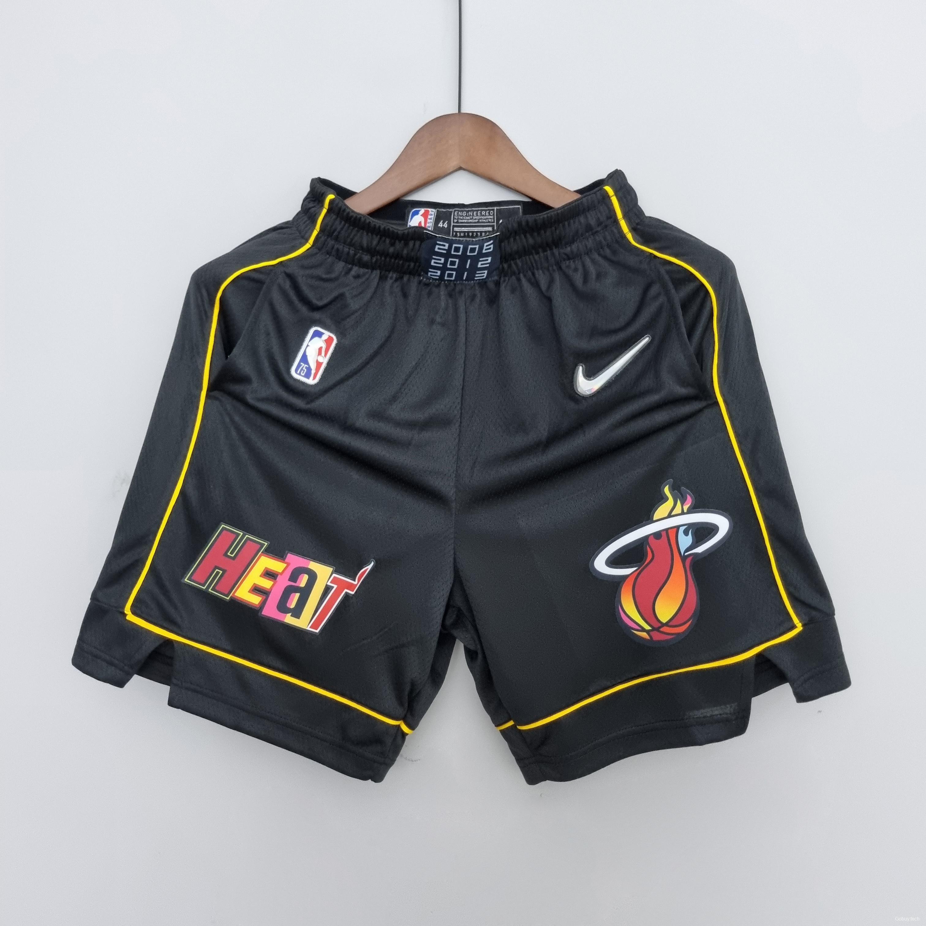 2022 Miami Heat Urban Edition Shorts Black NBA Jersey