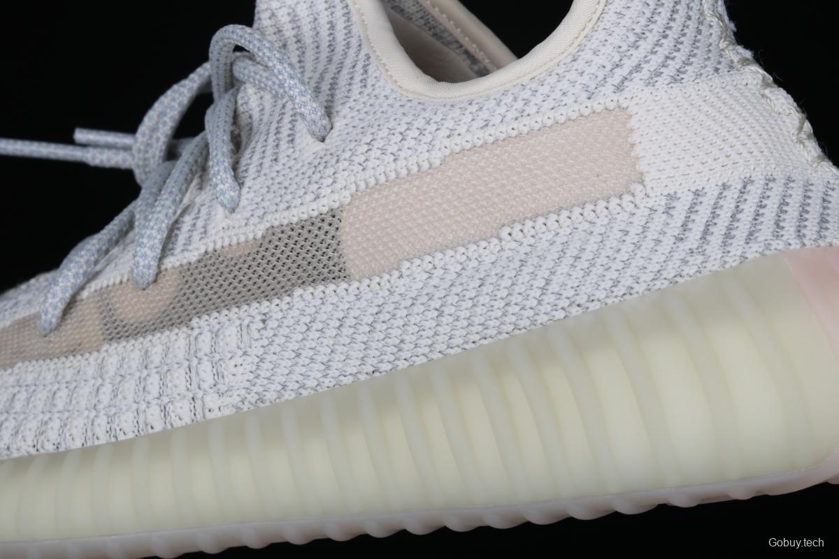 Adidas Yeezy 350 Boost V2 FV3254 Darth Coconut 350 second generation beard white hollowed-out star color