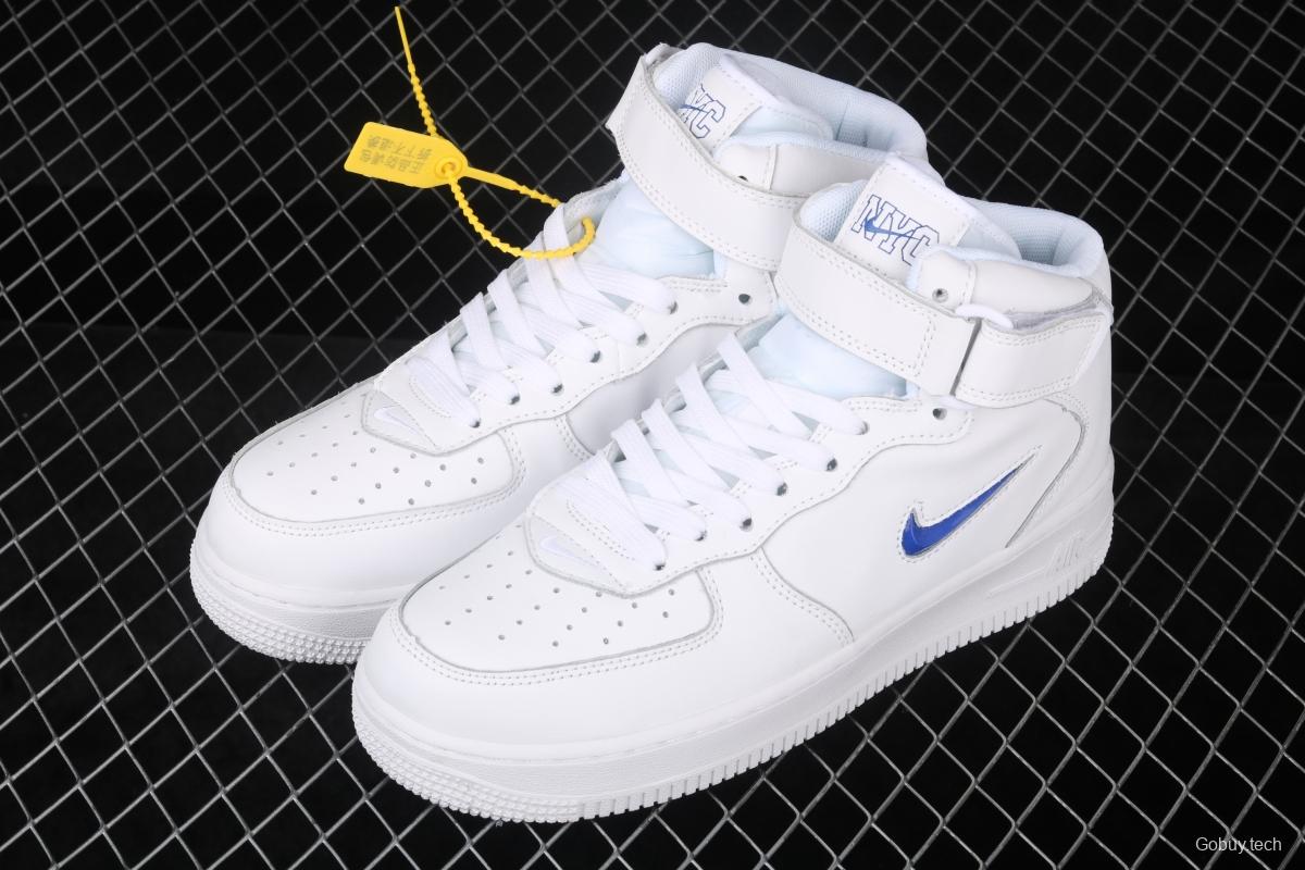 NIKE Air Force 1 Mid Retro Prm QS small hook high top casual board shoes AO1639-420