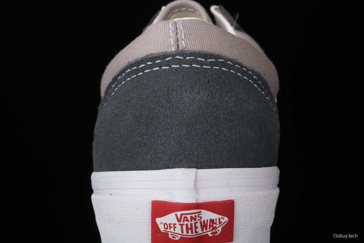 Vans Style 36 PEACEMINUSONE khaki blue and white stripe small head and low edge impact color canvas shoes VN0A4BVEN8K