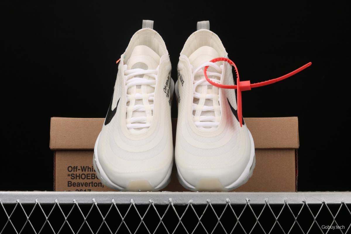 OFF-White x NIKE Air Max 97 OG OW bullet Limited name running shoes AJ4585-100