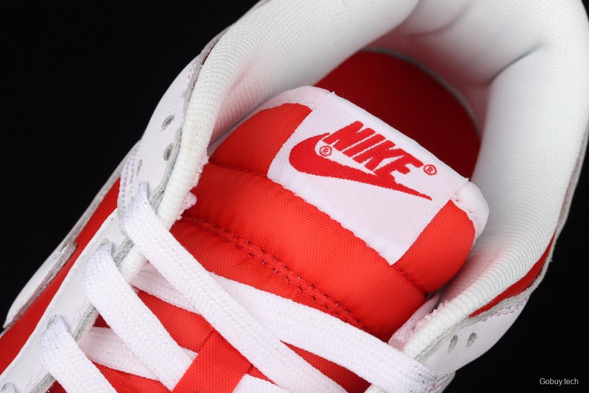 NIKE DUNK SB Low reverses white and red university red buckle rebound fashion leisure board shoes DD1391-600