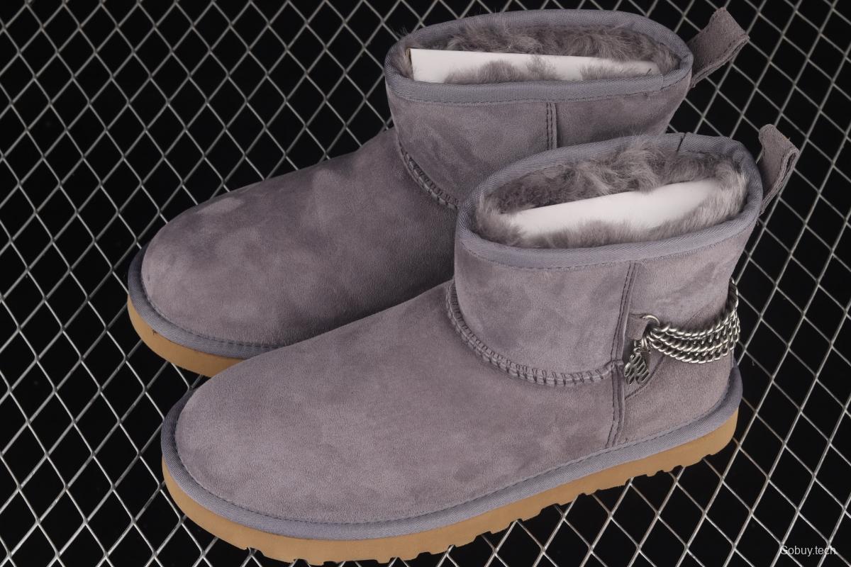 UGG Mini Bailey Button II outdoor snow boots in metal chain 1123668