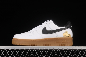 NIKE Air Force 1 Have A Nike Day smiley face low-top casual board shoes DO5856-100