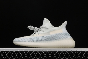 Adidas Yeezy 350 V2 Boost Basf FW3043 Darth Coconut 350 second generation hollowed-out silk ice blue color BASF Boost original