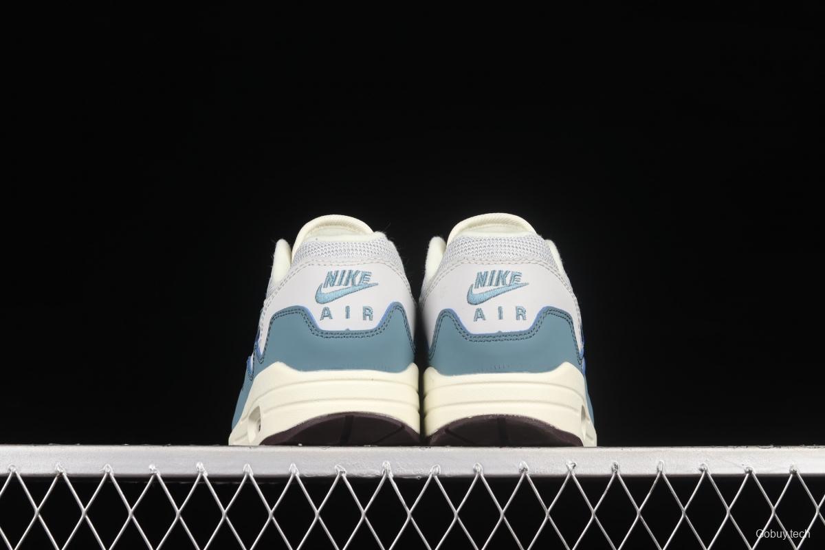 Patta x Nike Air Max 1 joint style suede spliced half-palm air cushion vintage running shoes DH1348-004