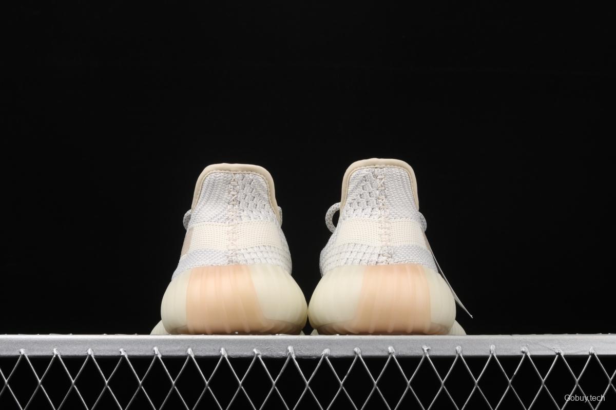 Adidas Yeezy 350 Boost V2 FU9161 Darth Coconut 350 second generation beard white hollowed-out angel color BASF Boost original