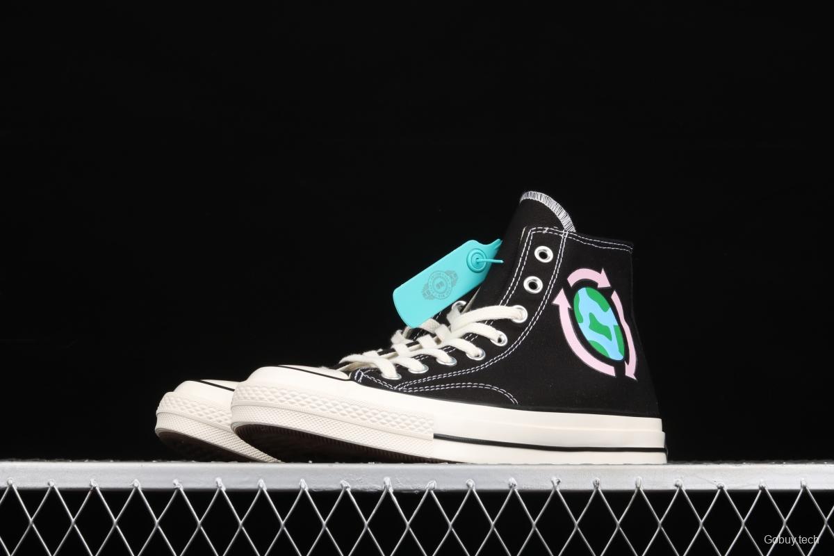 Converse Chuck Taylor All Star Seek Peace Hi Star Classic High Top Series Leisure Vulcanized Board shoes 162050C