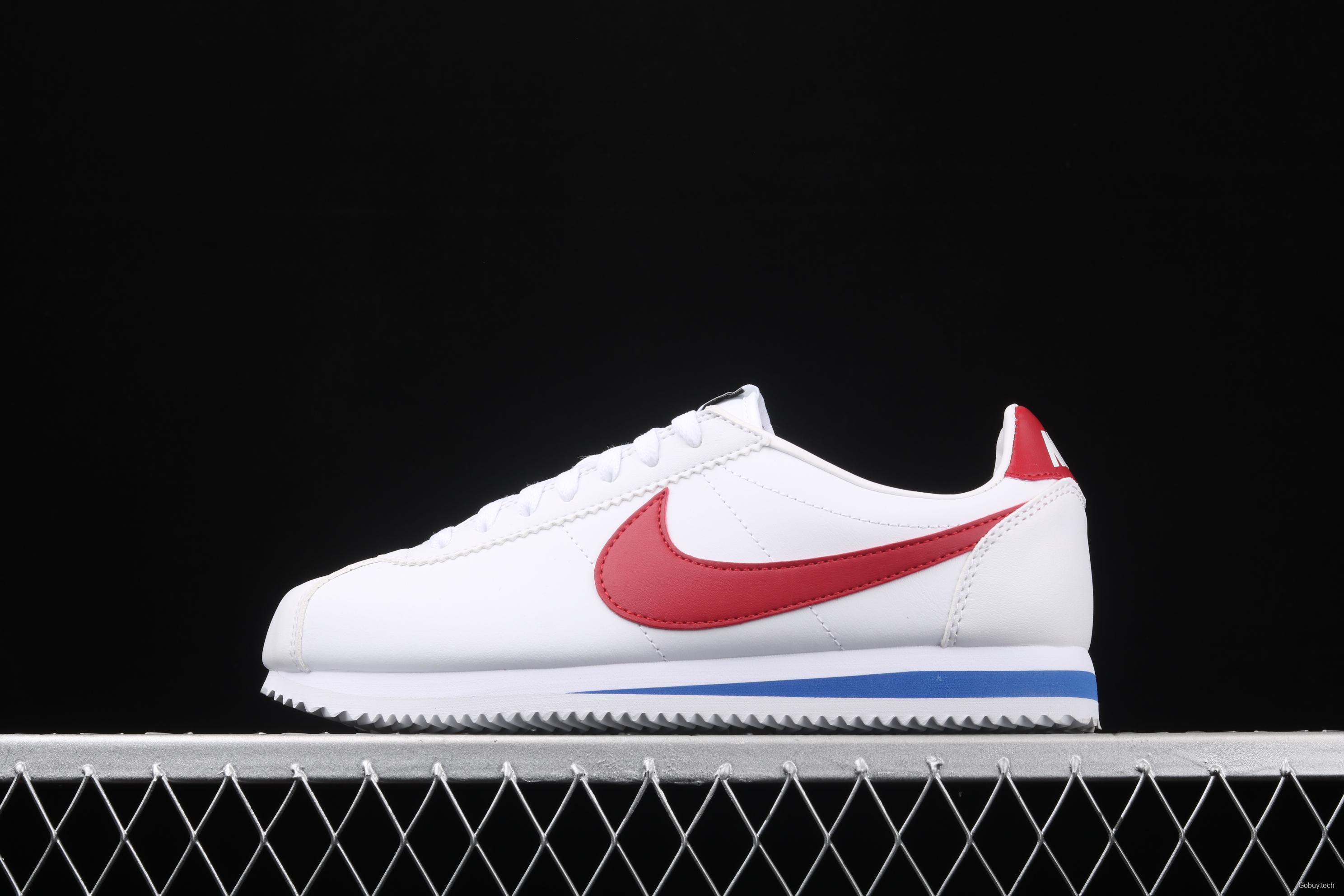 NIKE Roshe QS Agan evergreen classic white-and-red leather soft foam shoes 807471-103