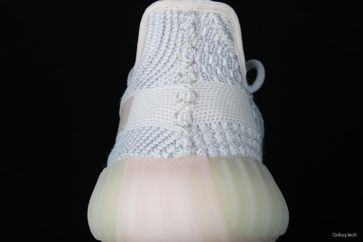 Adidas Yeezy 350 Boost V2 FV3254 Darth Coconut 350 second generation beard white hollowed-out star color