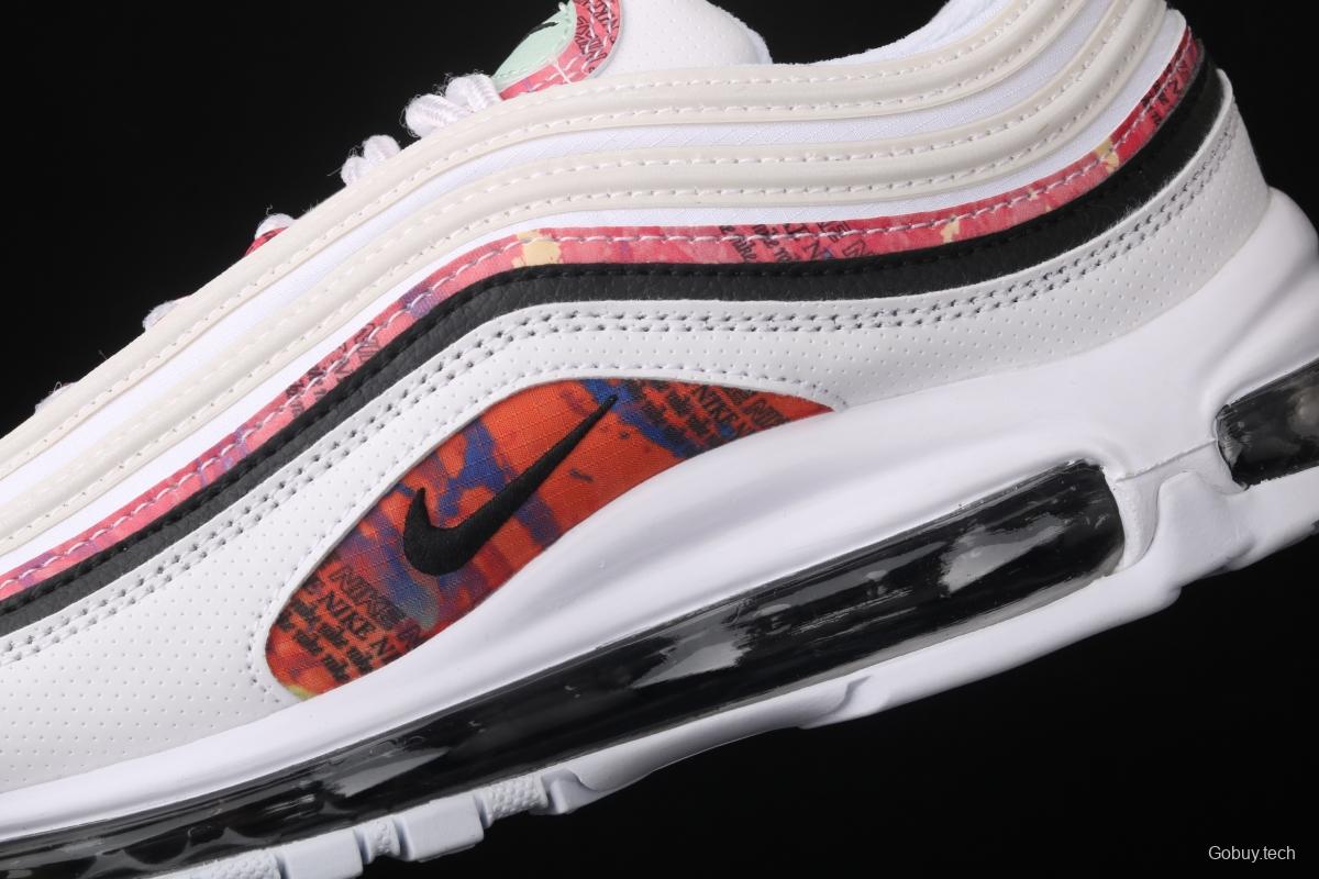 NIKE Air Max 97 colorful bullet air cushion running shoes CU4731-100