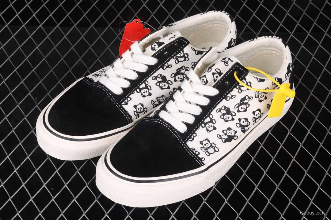 Vans Old Skool Vans Anaheim classic series giant panda low-top casual board shoes VNOA3023W33