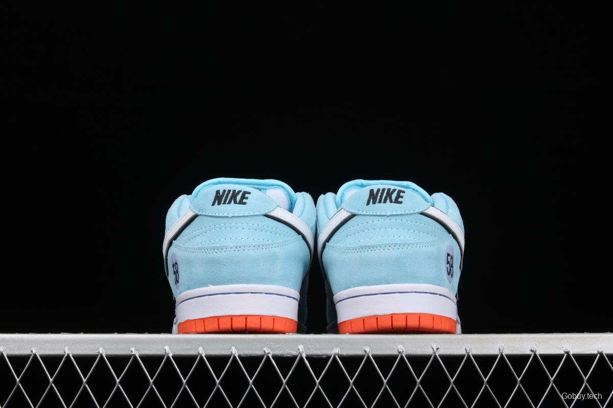 WE CLUB 58 x Nike SB DUNK Low Pro Club 58 Gulf Slam Dunk Series low side leisure sports skateboard shoes BQ6817-401