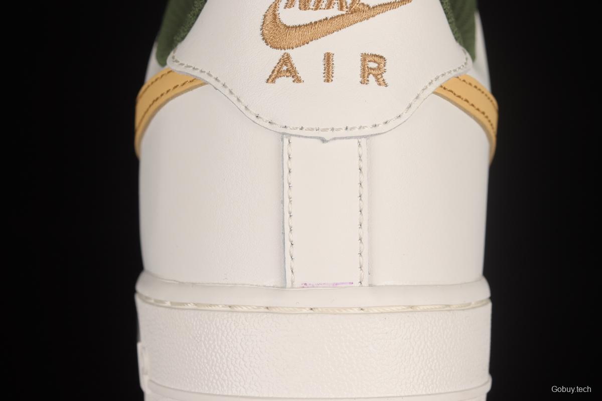 NIKE Air Force 1'07 Low Beige Yellow Hook Low Top Sports Casual Sneakers LS9042-108