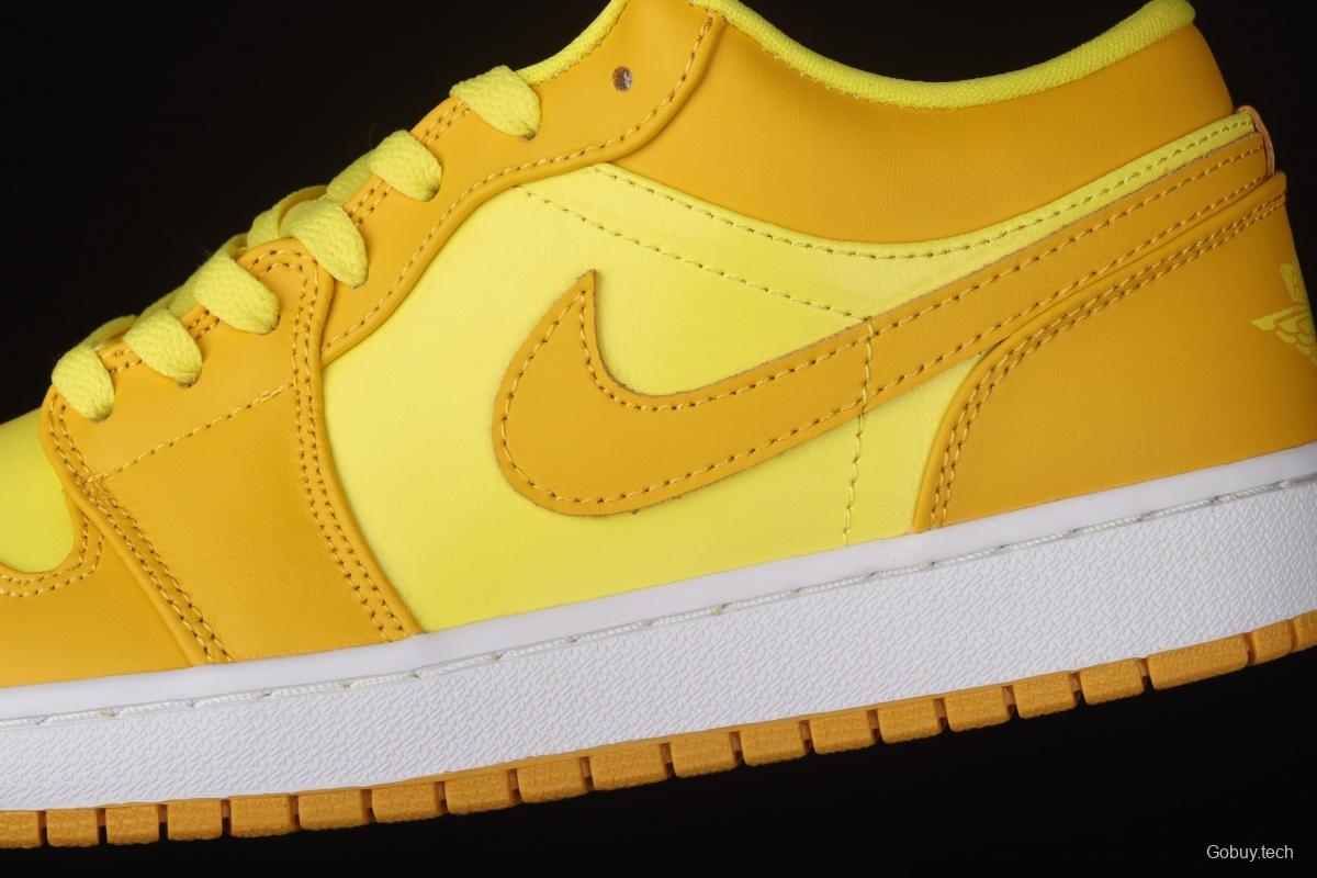 Air Jordan 1 Low lemon yellow low side culture leisure sports shoes DN6998-700