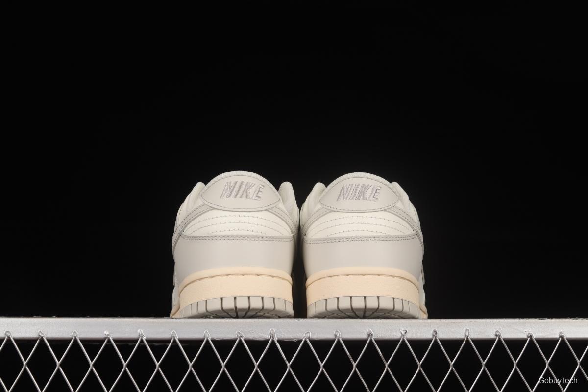 NIKE DUNK Low Bone White Color Matching SB Buckle Backboard Fashion Casual Sneakers DD1503-107