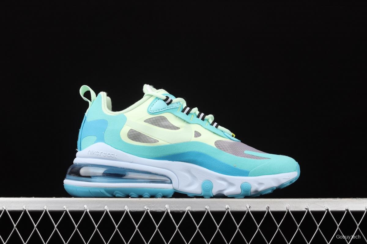 NIKE Air Max 270React high frequency mesh function half palm air cushion running shoes AO4971-301