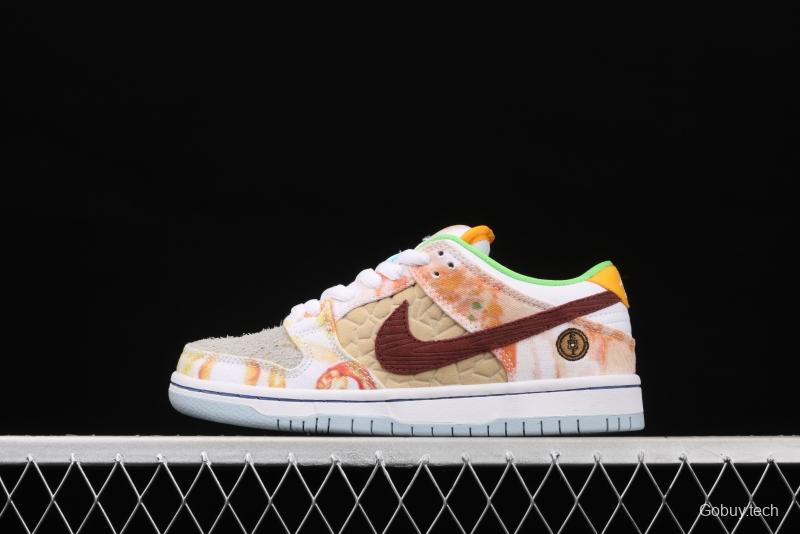 NIKE SB DUNK Low CNY joint style Chinese mandarin duck tie-dyed low-top skateboard shoes CV1628-800