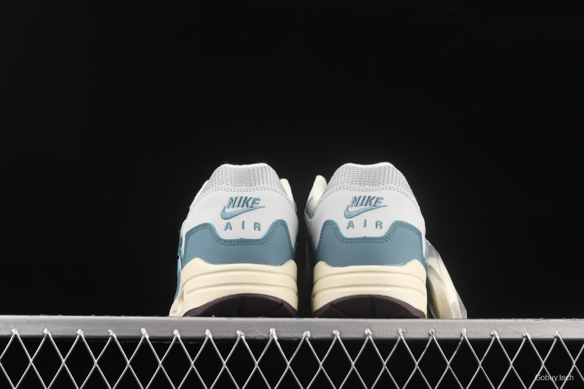 Patta x Nike Air Max 1 joint style suede spliced half-palm air cushion vintage running shoes DH1348-004