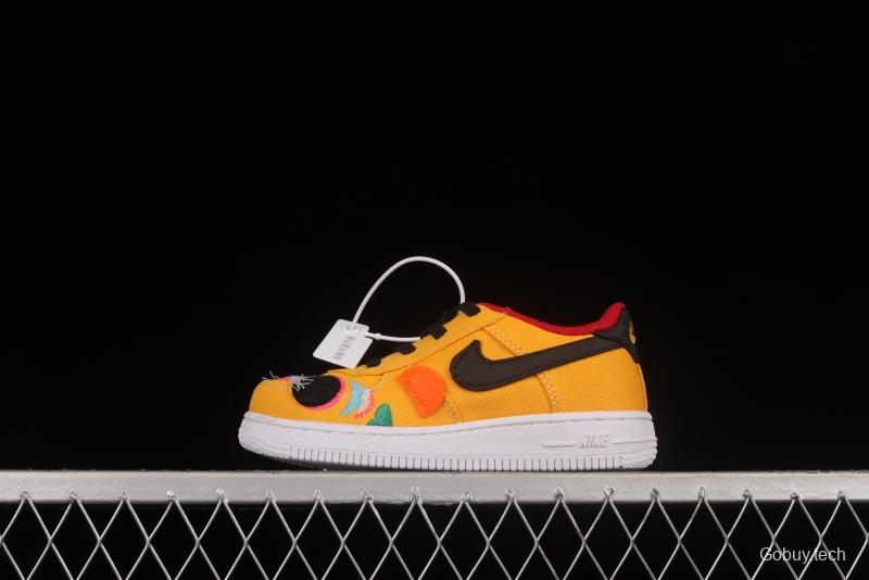 NIKE Air Force 1'07 TD New Year Tiger Canvas Size Kids DQ5072-701