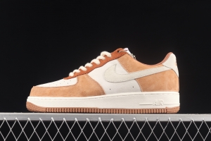 NIKE Air Force 1x 07 ESS milk tea hamburger low top casual board shoes CW2288-855