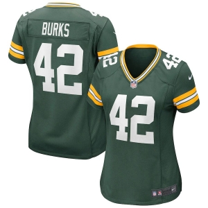 Women's Oren Burks Green Player Limited Team Jersey