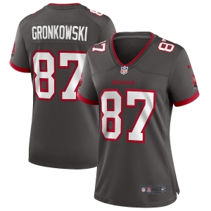 Women's Rob Gronkowski Pewter Alternate Player Limited Team Jersey