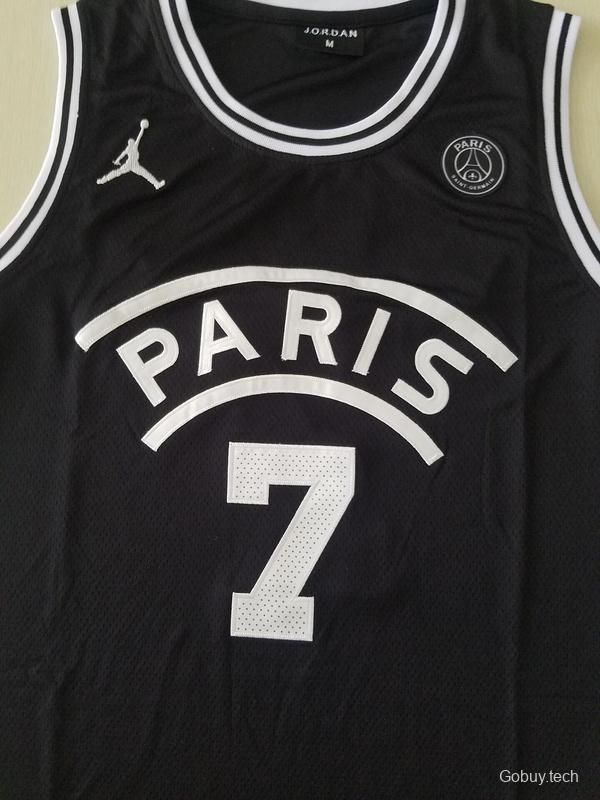 PSG Kylian Mbappé Black Basketball Jerseys