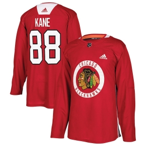 Men's Patrick Kane Red Practice Player Team Jersey