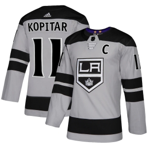 Men's Anze Kopitar Gray Alternate Player Team Jersey