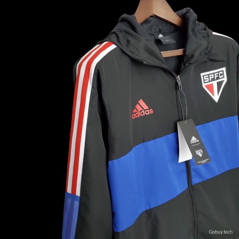 2022 Sao Paulo Windbreaker Black Blue 