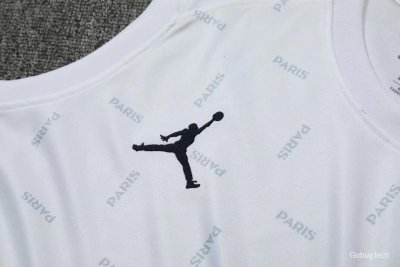 22/23 PSG Pre-Game Training Jersey White Spotted Vest