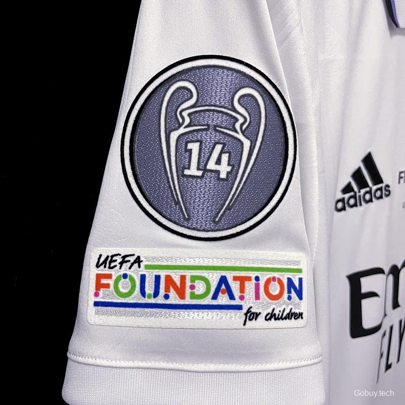 22/23 Real Madrid Home 14 Champions League Winner Soccer Jersey