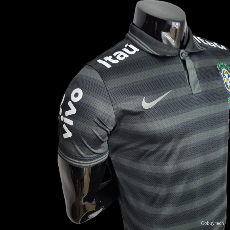 Brazil Polo Black Stripe