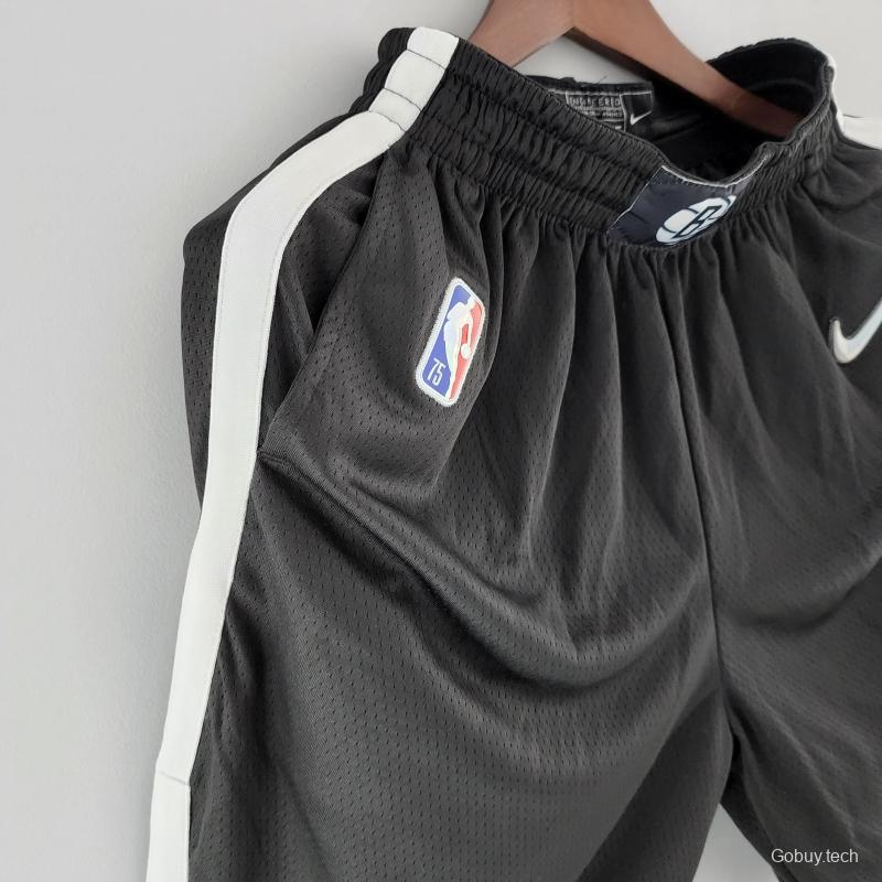 75th Anniversary Brooklyn Nets NBA Shorts Black