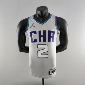 2019 Ball#2 Charlotte Hornets Grey NBA Jersey