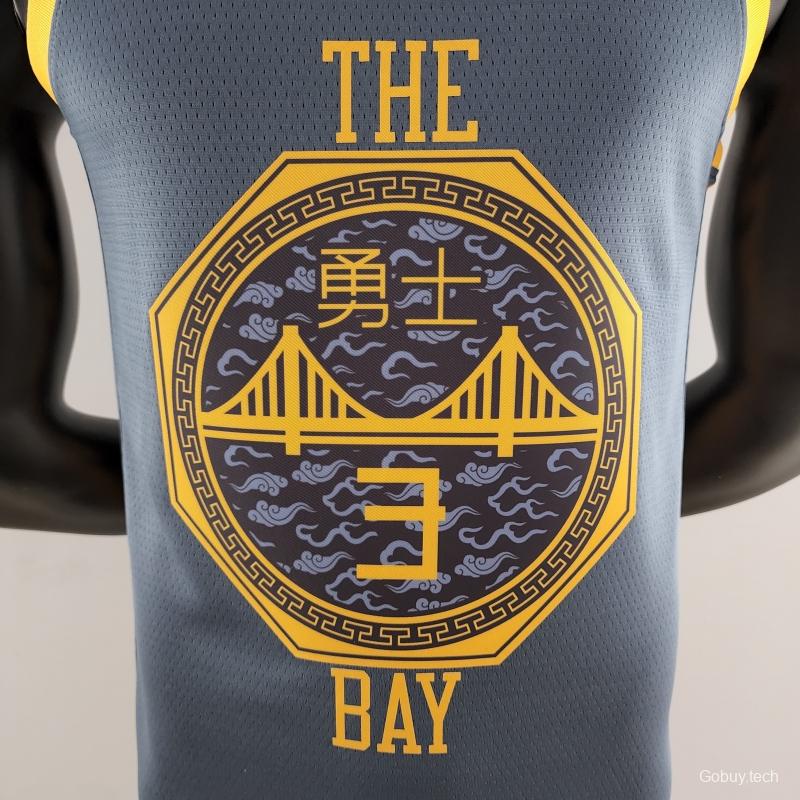 2018 POOLE#3 Golden State Warriors Grey NBA Jersey