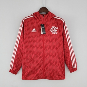 2022 Flamengo Windbreaker Red White Edge