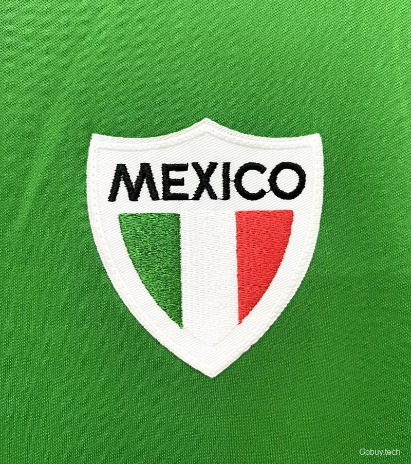 Retro 1970 Mexico Home Soccer Jersey