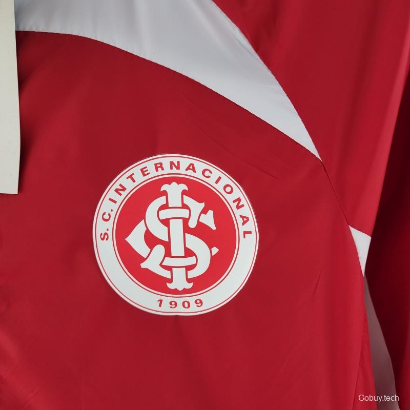 22/23 SC Internacional Windbreaker Red And White