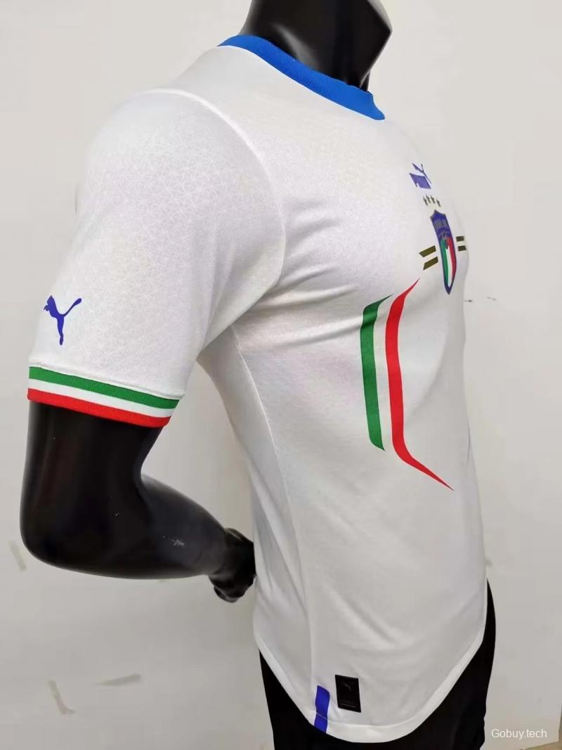 Player Version 2022 Italy Away Soccer Jersey