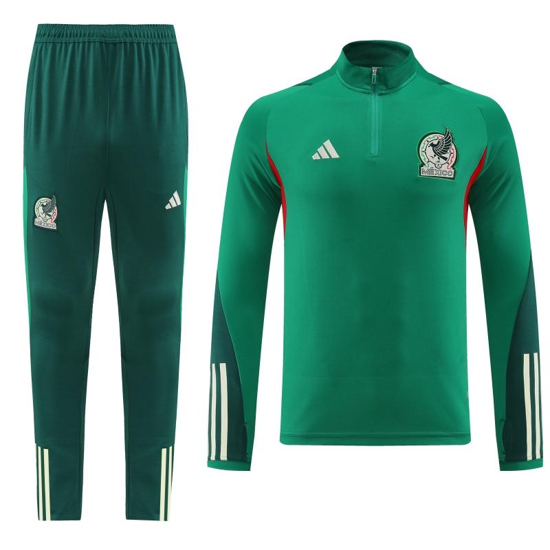 2022 Mexico Green Full Zipper Tracksuit