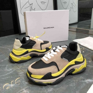 Men/Women Balenciaga Triple S 2.0 Sneaker Black/Brown/Yellow Item 6380340