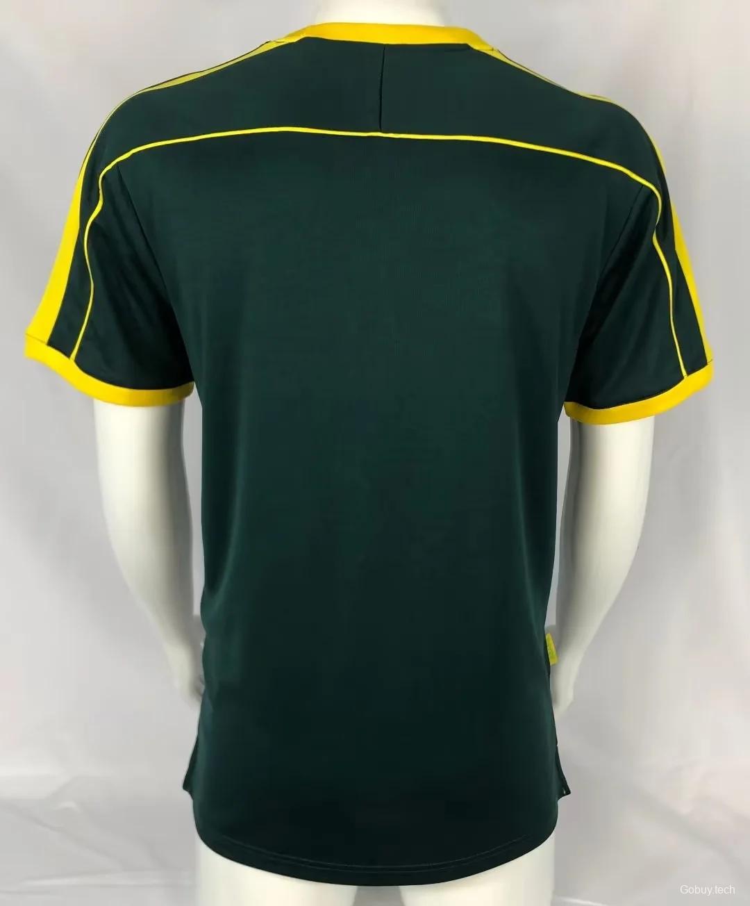 Retro 1998 Brazil Green Goalkeeper Jersey