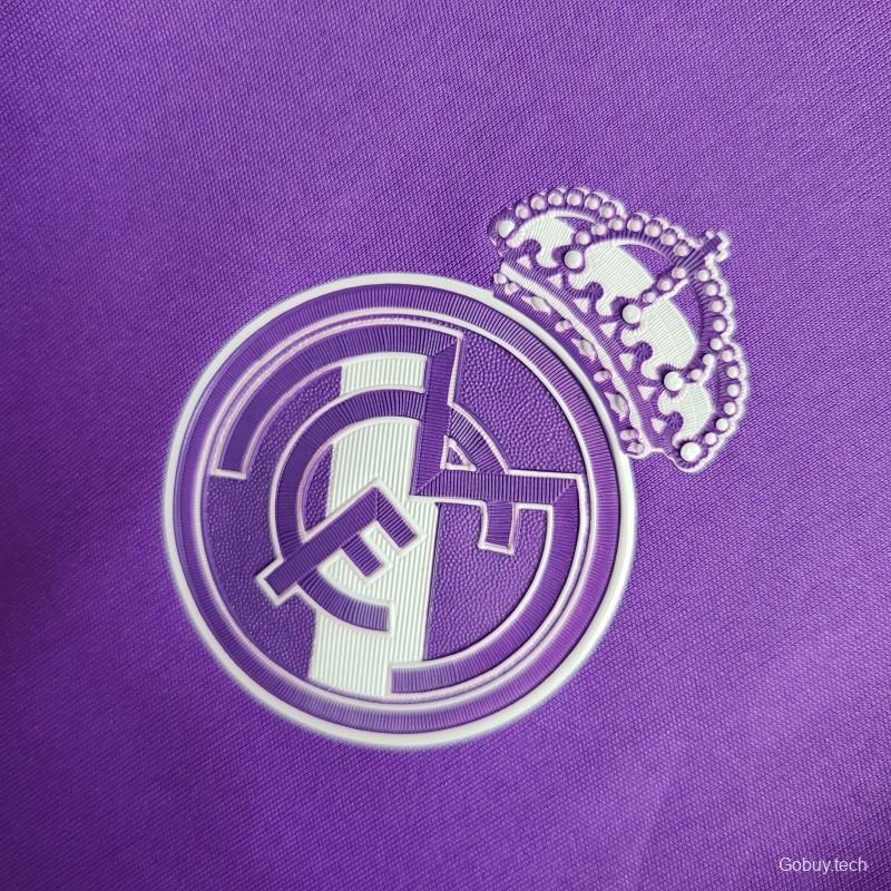 Retro Real Madrid 17/18 Away Purple Jersey