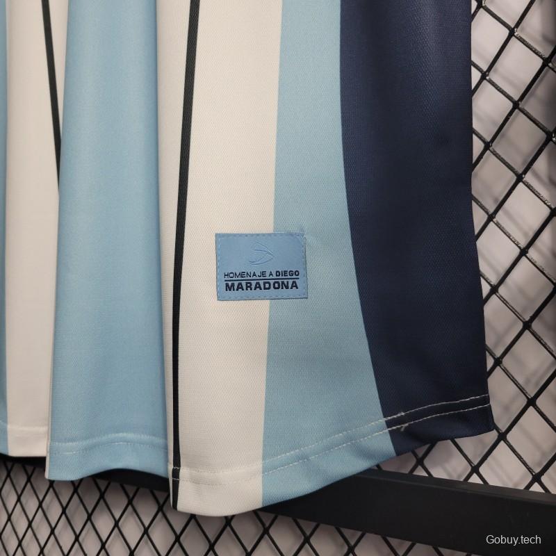 Retro 2001 Argentina MARADONA #10 Commemorative Edition Jersey