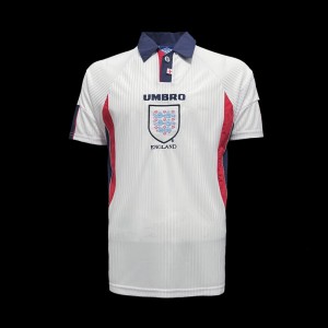 Retro 1998 England Home Soccer Jersey