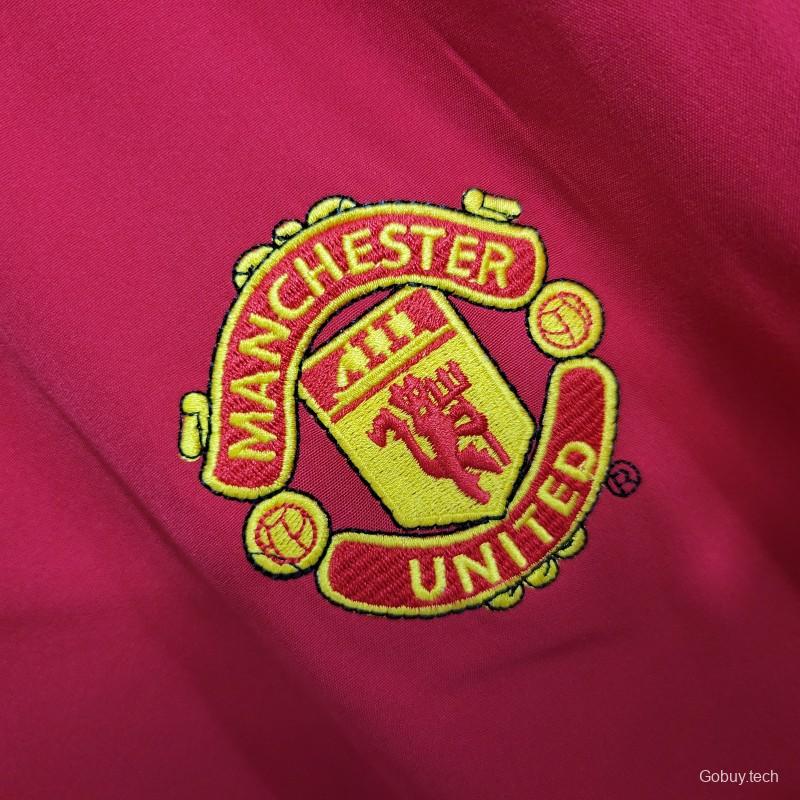 Retro 02/04 Manchester United Long Sleeve Home Jersey