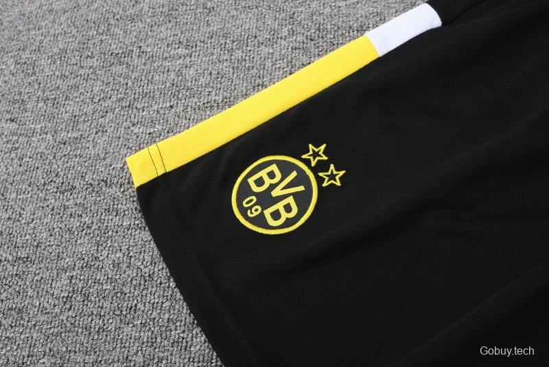 23 24 Borussia Dortmund Black Short Sleeve+Shorts