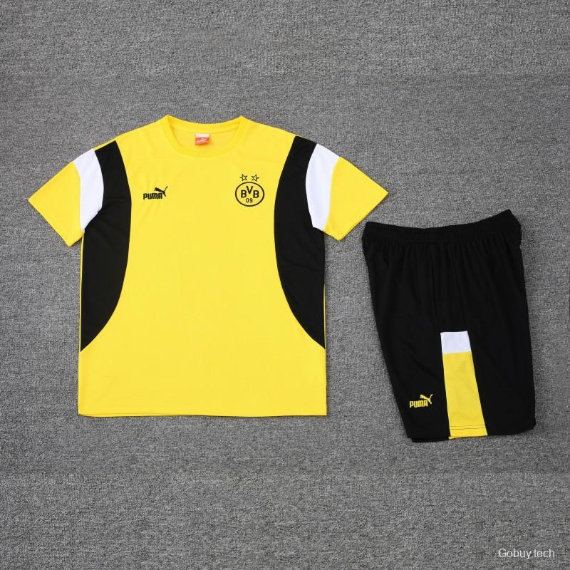 23 24 Borussia Dortmund Yellow Short Sleeve+Shorts